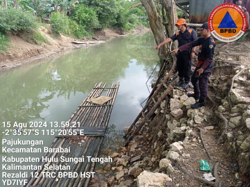 Proses pencarian anak tenggelam yang dilakukan oleh BPBD HST, Foto di dapat dari BPBD HST (foto istimewa)