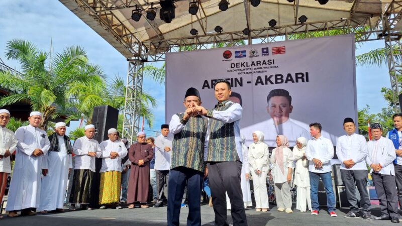 Deklarasi Arifin-Akbari di Taher Square Banjarmasin (foto:istimewa)