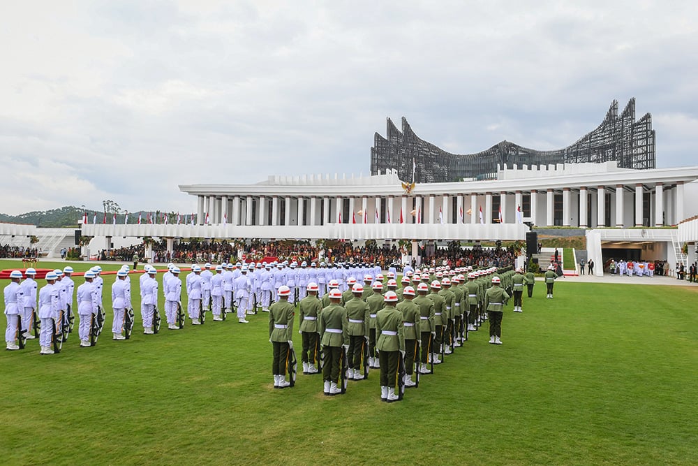 Suasana Upacara Bendera di IKN (foto:istimewa)