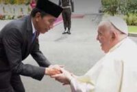 Sri Paus Fransiskus di Istana Merdeka Disambut Presiden Joko Widodo (Foto Istimewa)