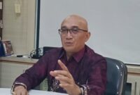 WAKIL Rektor Bidang Akademik DR.dr. Iwan Alfanie S.p.F., SH., M.Kes yang ditunjuk sebagai Ketua Tim Percepatan Pemulihan Akreditasi (Foto Mercy )