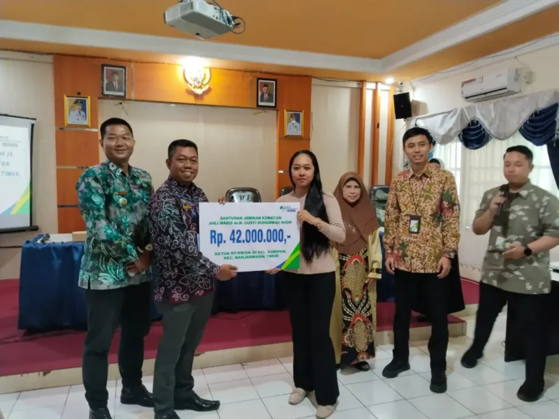 Diserahkan Klaim JKM oleh BPJS Naker (foto:istimewa)