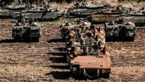 Tank-tank Israel mulai memasuki wilayah perbatasan Lebanon di selatan yang dikuasai Hizbullah (Foto Istimewa)
