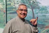 Politisi NasDem M Farhan Calon Walikota Bandung Nomor Urut 3 Usai Melakukan Pencoblosan di TPS (foto:mediaindonesia/istimewa) 