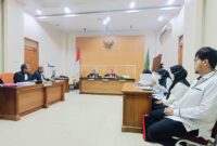 SUASANA Sidang Perdana gugatan  praperadilan Gubernur Kalsel terhadap KPK ,Senin 4/11/2024 (Foto : Mercy )