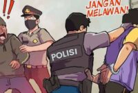 Ilustrasi Ditangkap Polisi (Foto Istimewa)