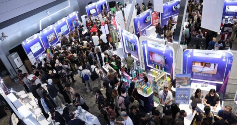 Suasana Booth pada CMSE 2024 yang digelar Bursa Efek Indonesia (BEI) dari Kamis (7/11) -Sabtu (9/11). (Foto bomindonesia)
