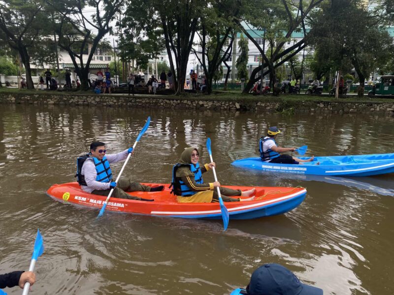 Kampung Wisata Perahu Kano di Sungai Kerokan Jalan Zafri Zam-zam depan RS Suaka Insan Banjarmasin Barat Diresmikan (foto:bomindonesia)