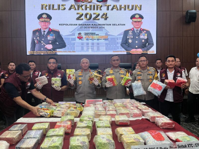 Polda Kalsel Bongkar Jaringan Gembong Narkotika Internasional (Foto Istimewa/bomindonesia)