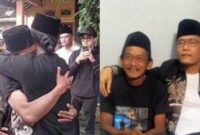 Sunhaji, pedagang es teh asal Grabag, Magelang didatangi oleh Gus Miftah setelah videonya viral di media sosial, Rabu (4/12/2024). Gus Miftah datang dari Jakarta untuk meminta maaf kepada Sun Haji lantaran candaanya ke penjual es teh itu viral di media sosial (Foto Istimewa/kolase/bomindonesia)