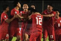 Timnas Indonesia merayakan gol Asnawi Mangkualam (foto Istimewa/Bomindonesia)