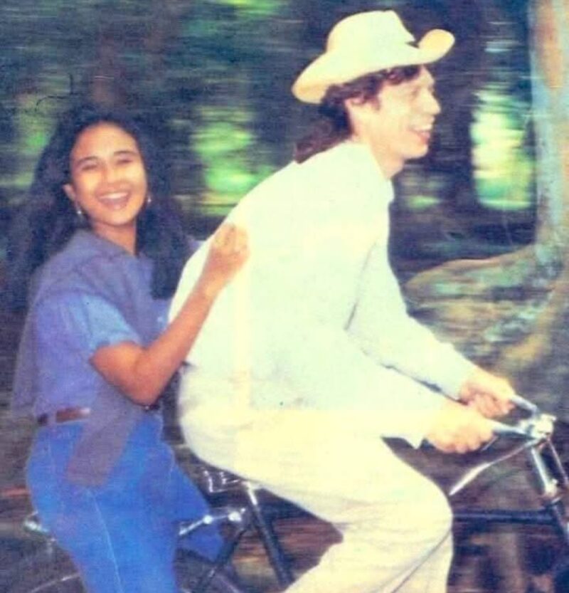 Potret Kenangan Mick Jagger dan Ria Irawan 1988 (Foto Istimewa/Bomindonesia)