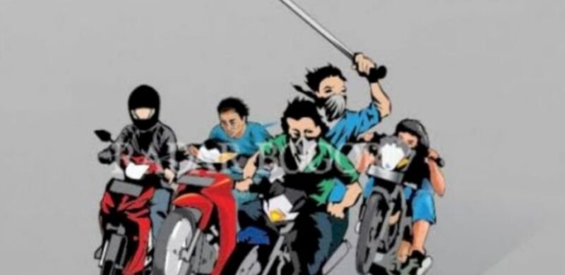Ilustrasi Geng Motor (foto:istimewa/bomindonesia)