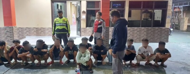 Polsek Banjarmasin Timur Amankan 13 Remaja yang Terlibat Pesta Miras (Foto Istimewa/Bomindonesia)