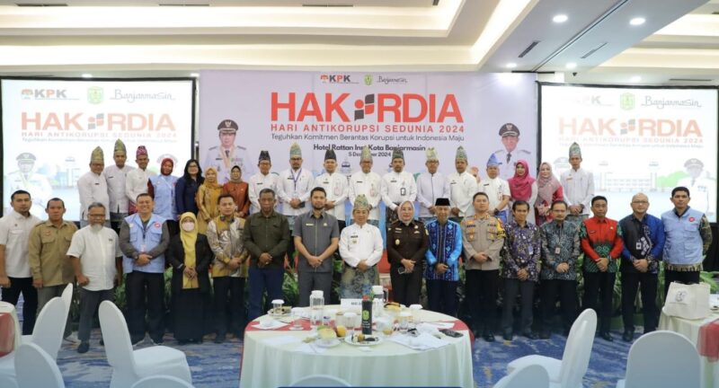 Peringatan Hakordia 2024 di Banjarmasin Hadirkan Pegawai dan Pelajar (foto:bomindonesia)