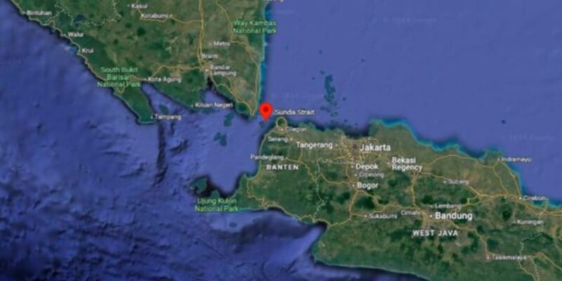 Titik lokasi pusat megathrust. (Dok. Google Maps/Istimewa/Bomindonesia)