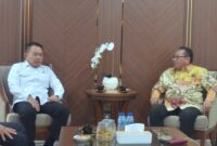 Pembina SMSI Pusat Jenderal TNI (Purn) Dudung Abdurachman menerima kunjungan Ketua Umum Serikat Media Siber Indonesia (SMSI) Pusat, Firdaus dan jajaran (Foto Istimewa/Bomindonesia)