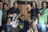 Delapan jam setelah kejadian,pelaku berhasil diringkus tim gabungan Polres Tabalong (Foto Instagram Humas Polres Tabalong/Bomindonesia)