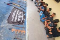 Remaja Bersajam, Mengaku Anggota Gangster (Foto Istimewa/Bomindonesia)