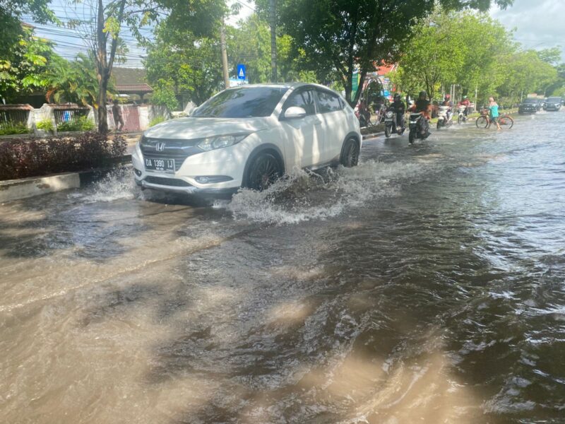 Tampak Calap di Jalan Brigjen Hasan Basri Kayu Tangi Banjarmasin Utara, pada Kamis (16/1/2025) pagi. (foto:DI Erlangga/Bomindonesia)
