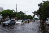 Kondisi Jalan di Kota Banjarmasin Ketika Calap (Banjir) (foto:wikimedia.org)