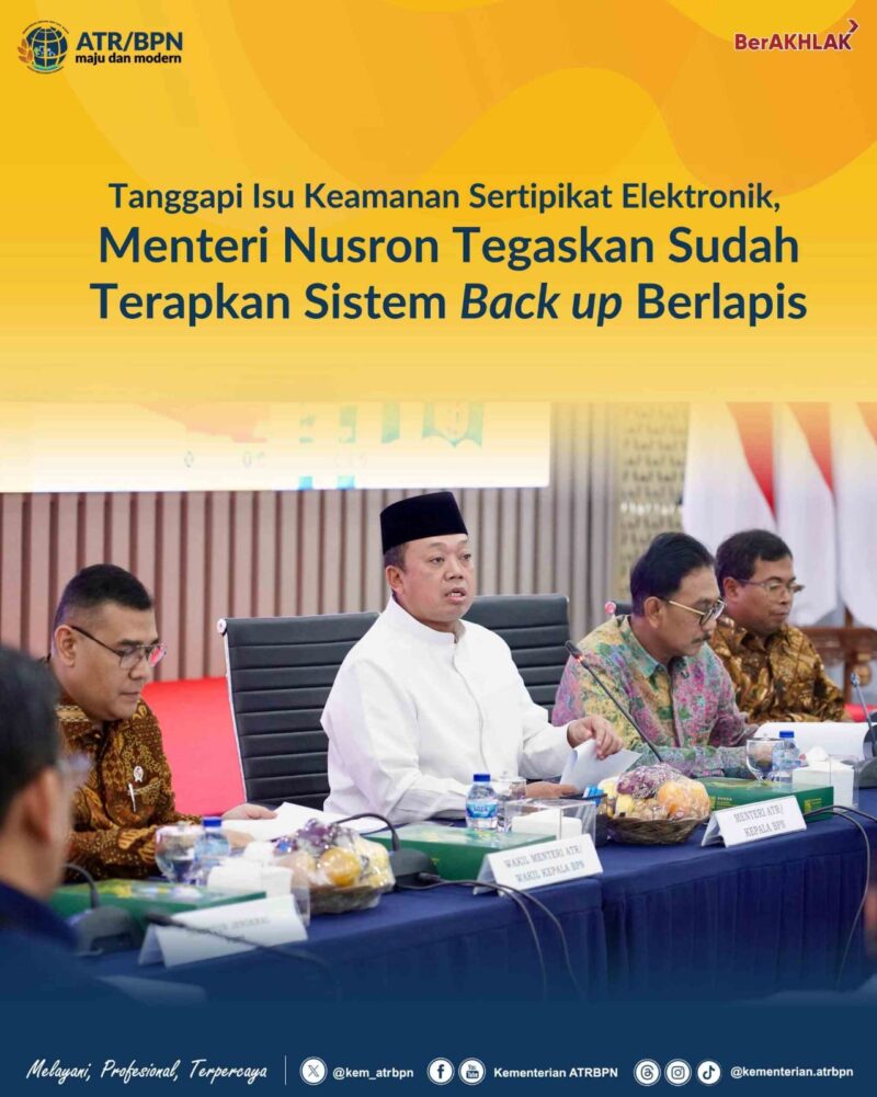 Menteri Agraria dan Tata Ruang/Kepala Badan Pertanahan Nasional (ATR/BPN) Nusron Wahid (foto:dokumen)