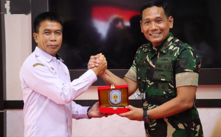 Pj Bupati Mura Sambut Kedatangan Danrem 102/Panju Panjung, Perkuat Sinergi Keamanan dan Ketahanan Pangan (Foto Istimewa/Diskominfo) 
