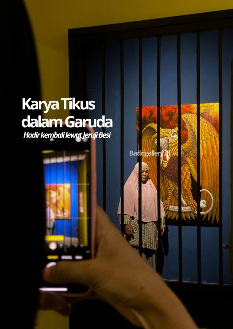 Lukisan Tikus dalam Garuda karya Maestro Rochyat, pelukis asal Banua yang sempat viral di jagat Maya (Foto Istimewa)