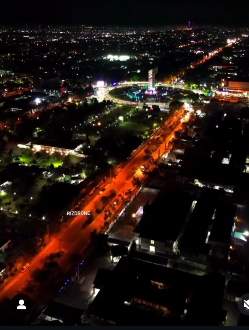 Kota Palangkaraya Makin Cantik dari sudut Pandang Manapun (Foto Istimewa/@infopalangkaraya/bomindonesia)