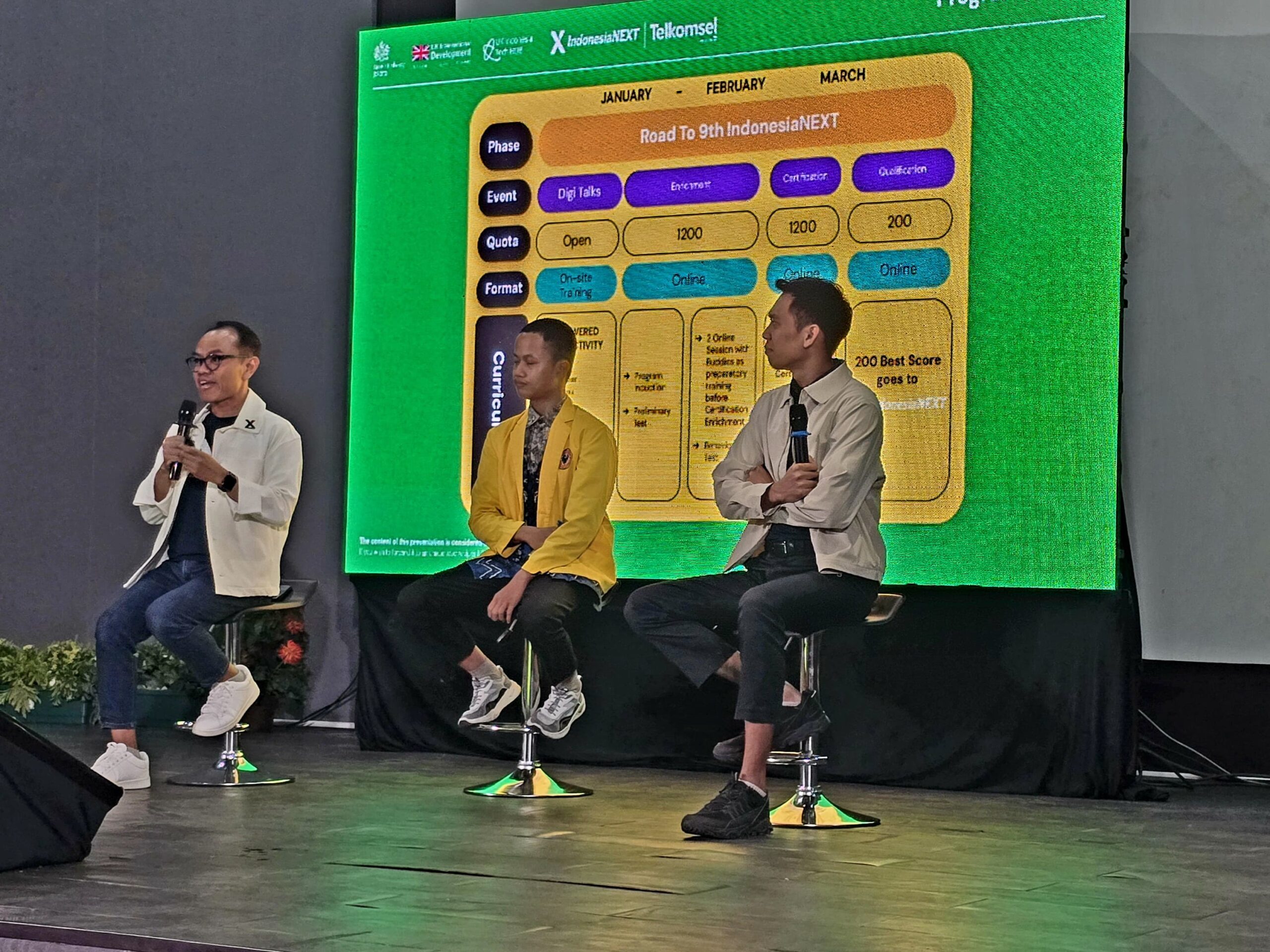Program Road to IndonesiaNEXT ke-9 di Universitas Lambung Mangkurat di Banjarmasin, mahasiswa berpartisipasi dalam serangkaian kegiatan 