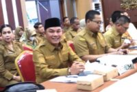 Wakil Bupati Mura Rahmanto Muhiddin saat mengikuti Rakor di Palangka Raya (foto: Diskominfo)
