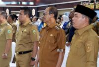 Wakil Bupati Mura saat mengikuti kegiatan Halalbihalal di Palangka Raya (foto: Diskominfo)
