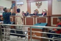 Amsyah Yadhi saat mengikuti sidang beberapa waktu lalu
(Foto: Istimewa)