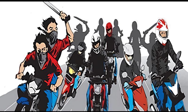 Ilustrasi pemotor yang diduga geng motor  berkonvoi melakukan dengan kecepatan tinggi merusak fasilitas umum di kawasan Kuin Selatan Banjarmasin Selasa (13/5/2025) dini hari.
(foto: istimewa)
