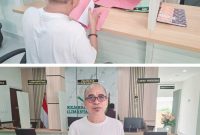 Ketua BP3K-RI Kalsel, Muslim Ma’in  
menyerahkan surat resmi permohonan tindak lanjut atas laporan sebelumnya yang telah disampaikan pada 16 April 2025 lalu (Foto Istimewa)

