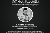 Eks Dirut PAM Bandarmasih Yudha Ahmadi Meninggal Dunia