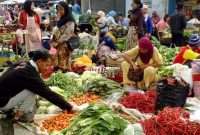 aktivitas Jual Beli di Pasar Tradisional Meningkat