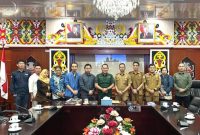 Wabup Rahmanto Muhiddin terima kunjungan jajaran pengurus Yayasan Panglima Batur beserta Direktorat Politeknik Muara Teweh (foto: Diskominfo)
