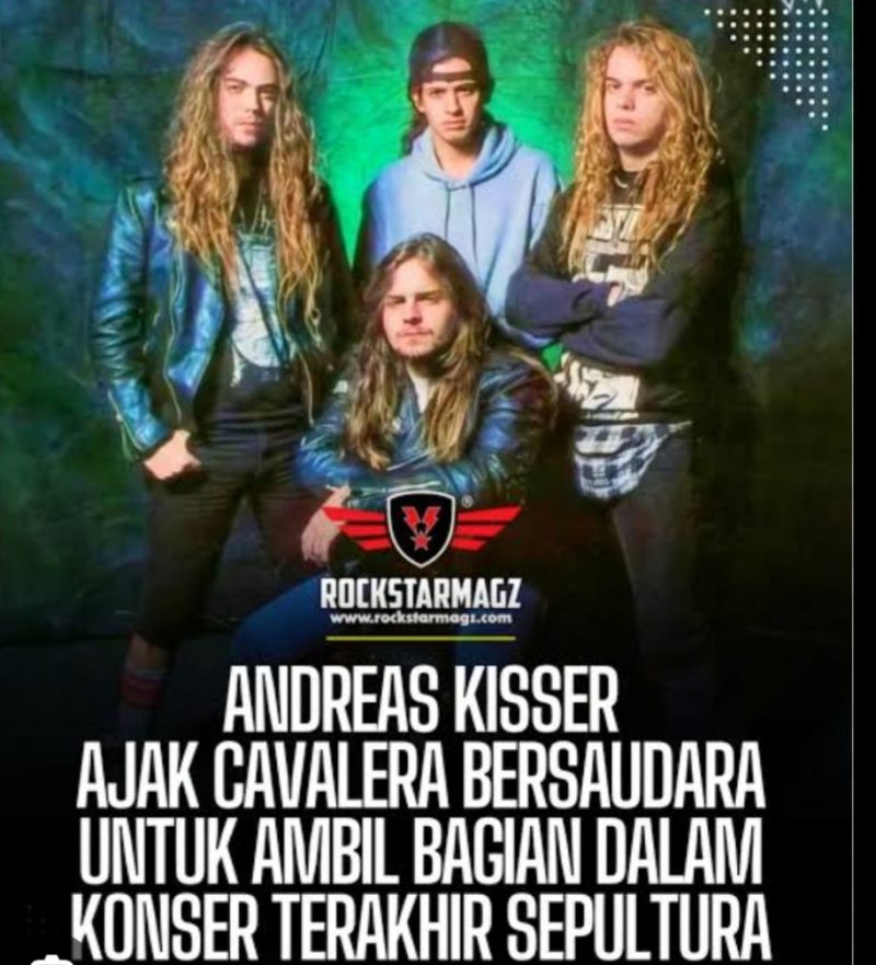 Sepultura sewaktu formasi Max Cavalera (vokal/gitar), Igor Cavalera (drum),Andreas Kisser  (gitar), dan Paulo Jr (bass) (Foto Istimewa)