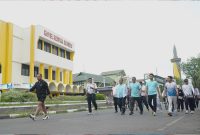 Jalur Car Free Day Banjarmasin, Dimulai dari 0 Kilometer Banjarmasin.