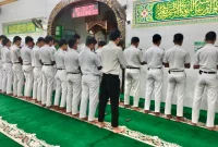 Shalat Berjamaah Siswa SMK Maestro Banjarmasin
