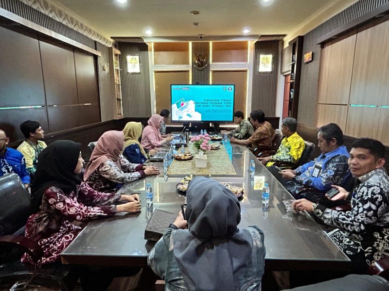 Indeks keamanan informasi Diskominfo (Dinas Komunikasi dan Informatika) Provinsi Kalimantan Selatan (Kalsel)  meningkat dari skor 475 menjadi 651 (foto:mckalsel)
