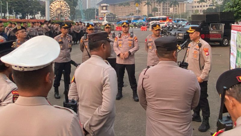 1.632 Polisi Kawal Aksi Damai Ojol di Monas
