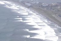 Tsunami di pantai rusia