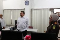 Jaksa Agung Republik Indonesia, Sanitiar Burhanuddin, saat meninjau salah satu ruangan di Kantor Kejari Banjarmasin. (foto:istimewa)
