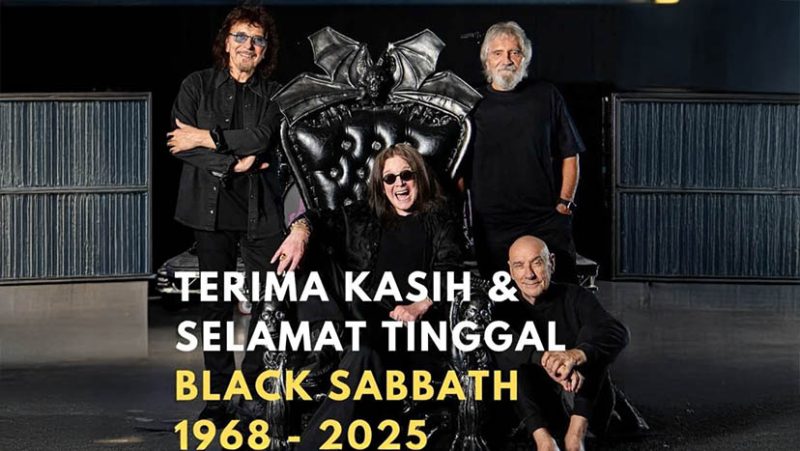 Formasi klasik Black Sabbath ucapkan selamat tinggal kepada dunia: Terima Kasih & Selamat Tinggal BLACK SABBATH 1968–2025 (Sumber: Instagram @soundlessnation)