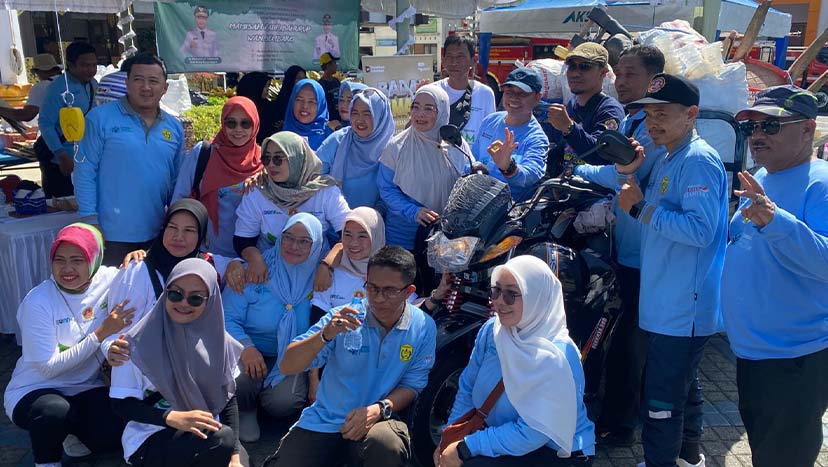 Banjarmasin Warnai Hari Lingkungan Dengan Aksi Tukar Sampah Dengan Sembako