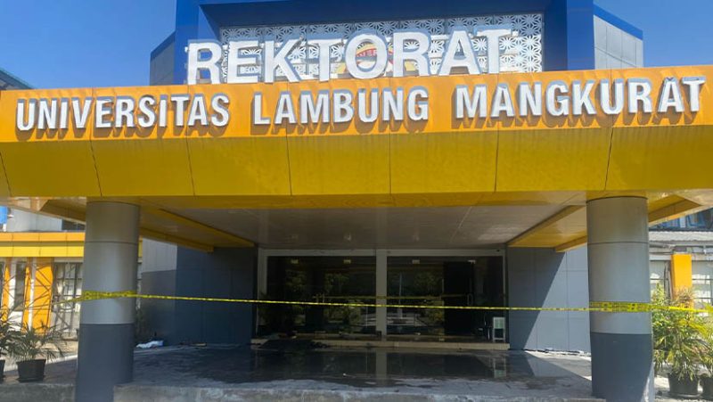 Data Penting Rektorat ULM Ikut Hangus Terbakar