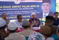 Habib Zakaria Bahasyim Sosialisasikan 4 Pilar Kebangsaan di Desa Manarap Baru