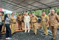 Mantapkan Pesta Rakyat Harjad ke-75 Provinsi Kalsel, Gubernur Haji Muhidin Tinjau Langsung Persiapannya